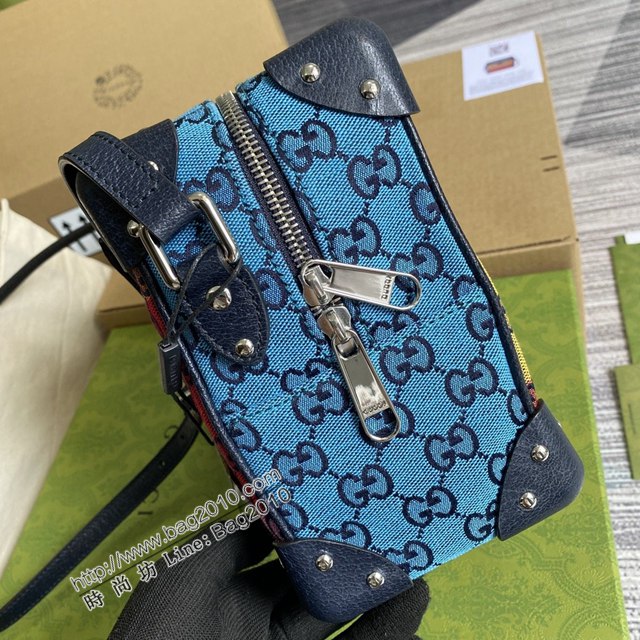 Gucci新款包包 古馳GG Supreme高級人造帆布小方包 Gucci方形肩背包 626363  ydg3239